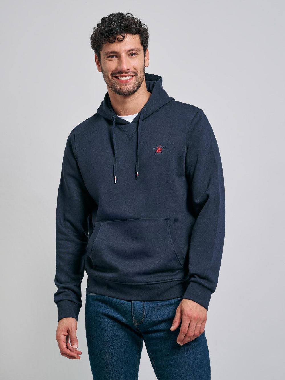 beverly hills polo club POLO PONY HOODIE NAVY