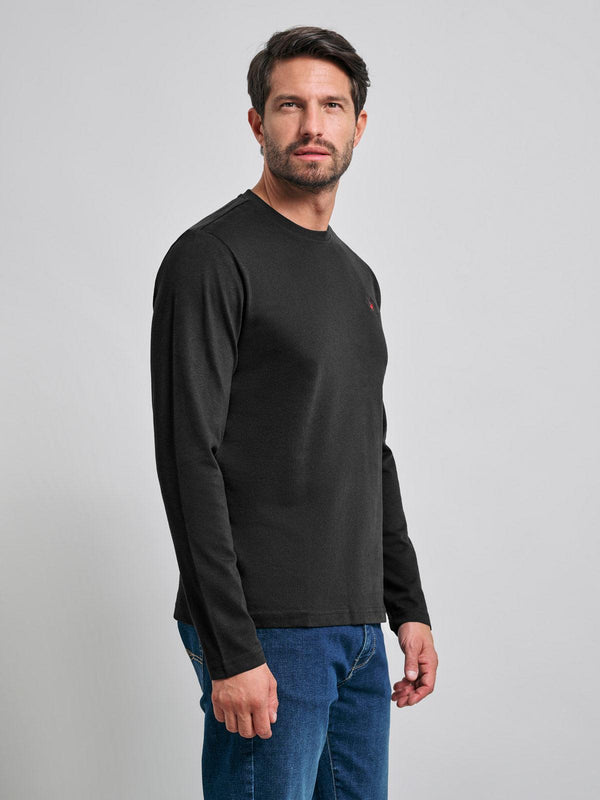 Beverly Hills Polo Club POLO PONY LS T-SHIRT BLACK