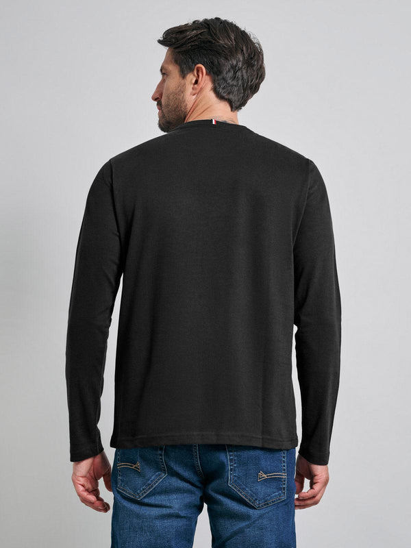 Beverly Hills Polo Club POLO PONY LS T-SHIRT BLACK