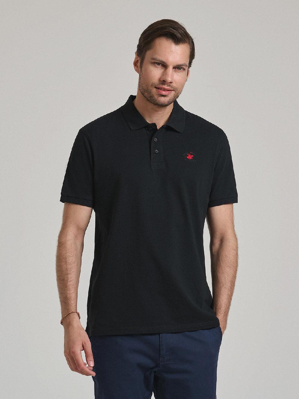 beverly hills polo club POLO PONY POLO SHIRT BLACK