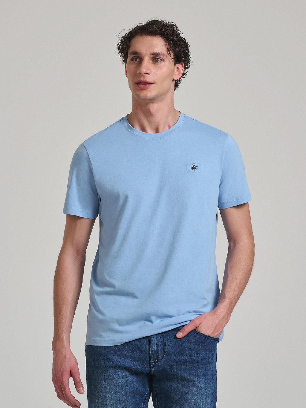 beverly hills polo club POLO PONY T-SHIRT BLUE SKY