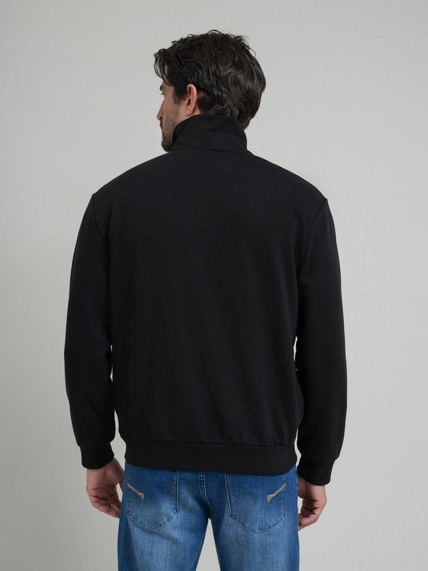 Beverly Hills Polo Club POLO PONY ZIP SWEAT BLACK