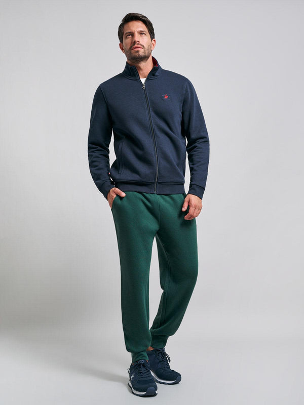 Beverly Hills Polo Club POLO PONY ZIP SWEAT NAVY
