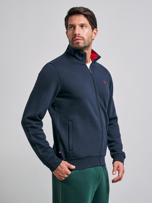 Beverly Hills Polo Club POLO PONY ZIP SWEAT NAVY