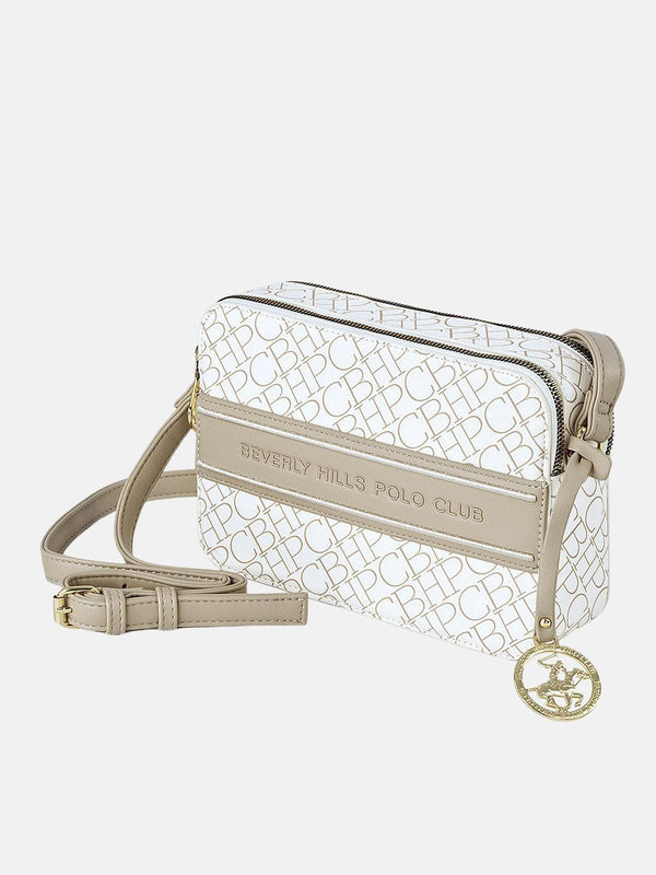 Beverly Hills Polo Club REPEAT SHOULDER BAG BEIGE