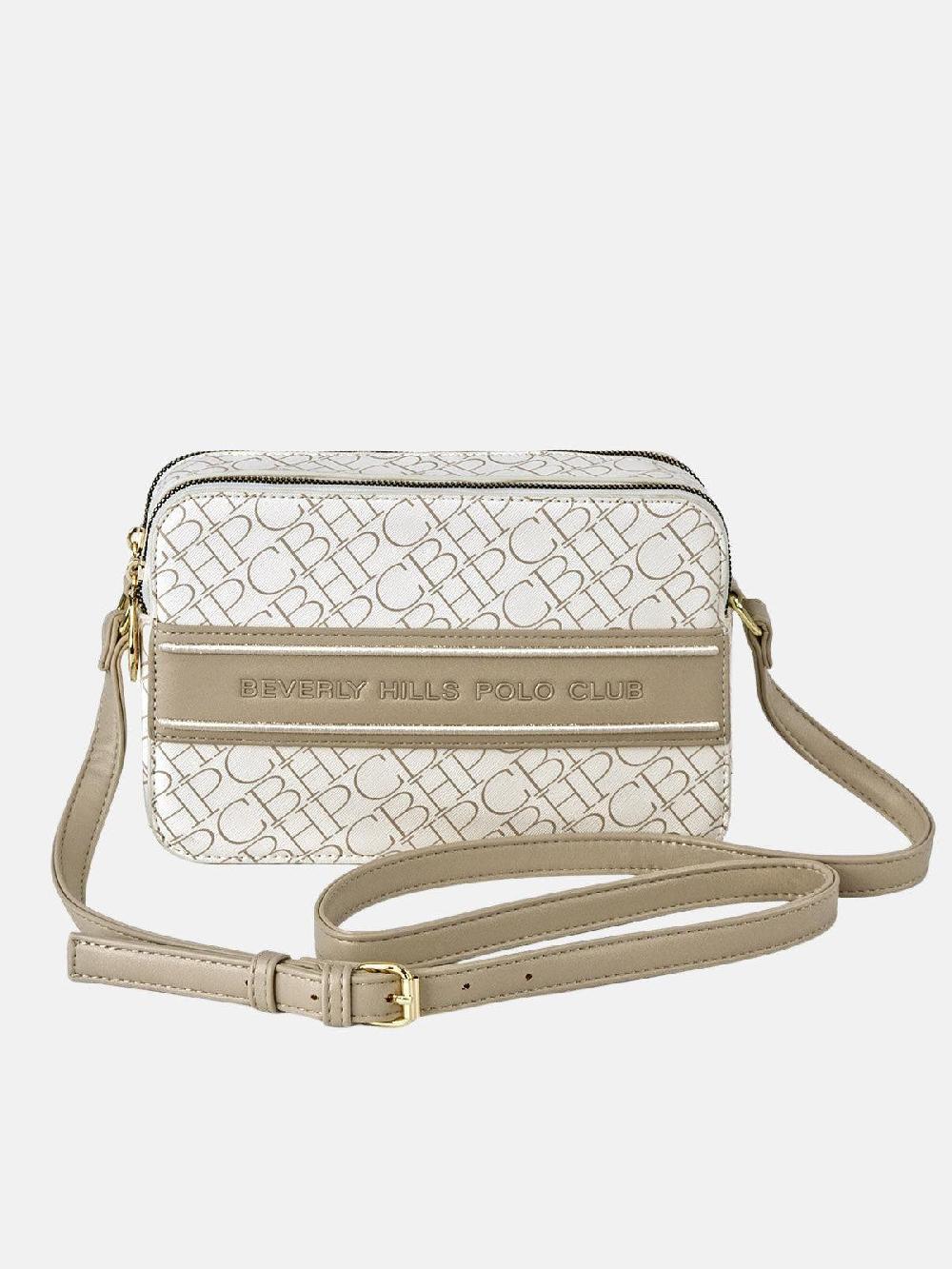 beverly hills polo club REPEAT SHOULDER BAG BEIGE