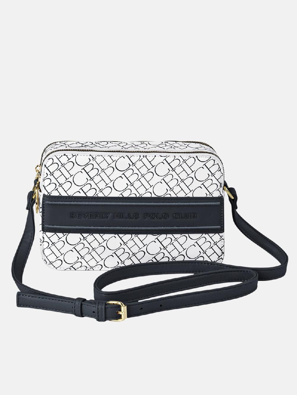 beverly hills polo club REPEAT SHOULDER BAG BLACK