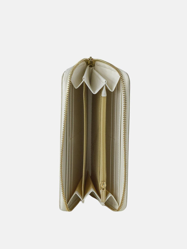 Beverly Hills Polo Club REPEAT ZIP PURSE BEIGE