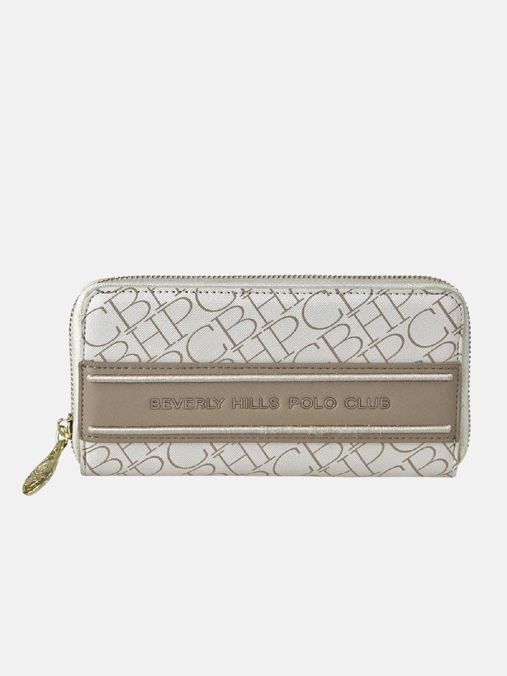 beverly hills polo club REPEAT ZIP PURSE BEIGE