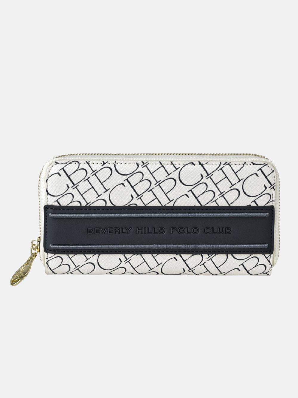 beverly hills polo club REPEAT ZIP PURSE BLACK