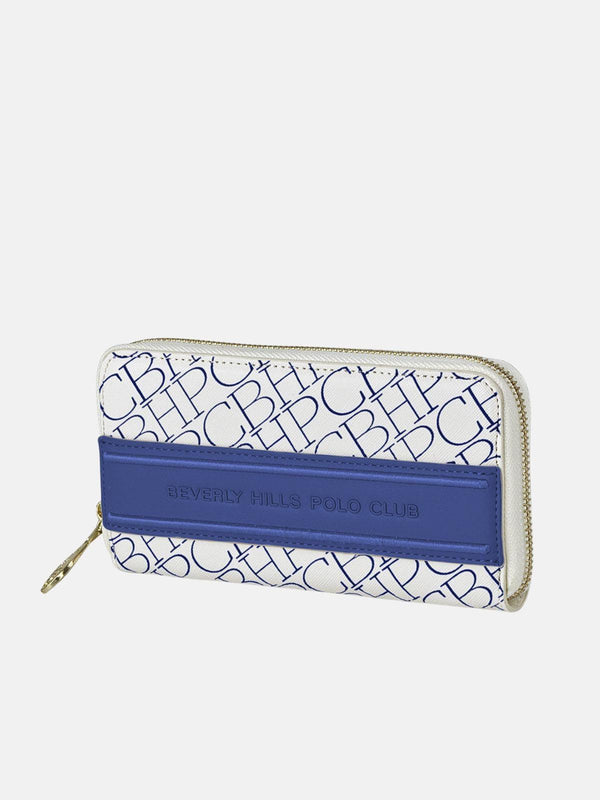 Beverly Hills Polo Club REPEAT ZIP PURSE BLUE
