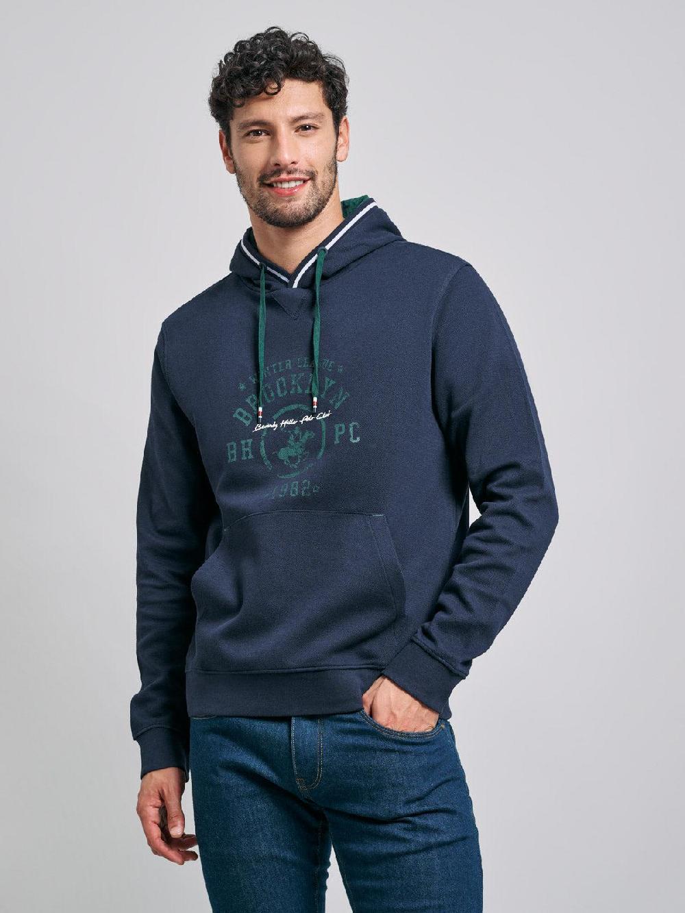 beverly hills polo club WINTER LEAGUE HOODIE NAVY