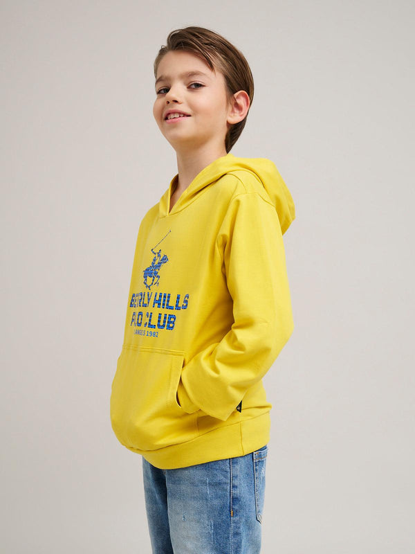 Beverly Hills Polo Club BLOCK LOGO HOODIE SUNBURST YELLOW