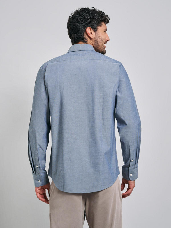 Beverly Hills Polo Club BUTTON DOWN DENIM SHIRT DARK WASH