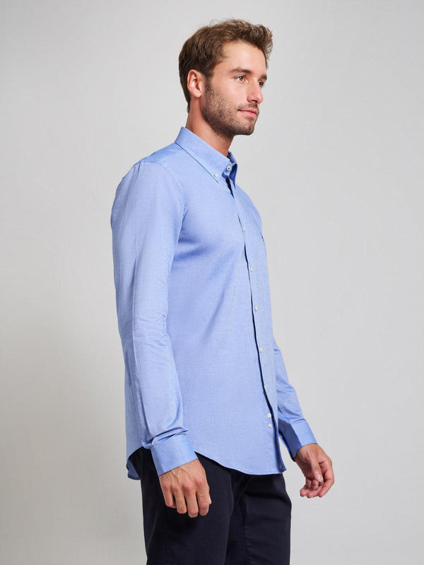 Beverly Hills Polo Club BUTTON DOWN OXFORD SHIRT LIGHT BLUE
