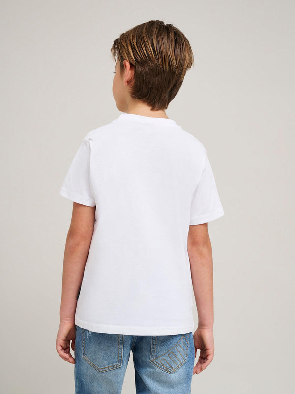 Beverly Hills Polo Club CALIFORNIA BLOCK PRINT T-SHIRT WHITE