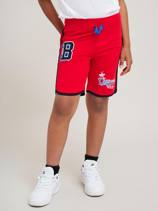 Beverly Hills Polo Club CALIFORNIA FLEECE SHORTS RED