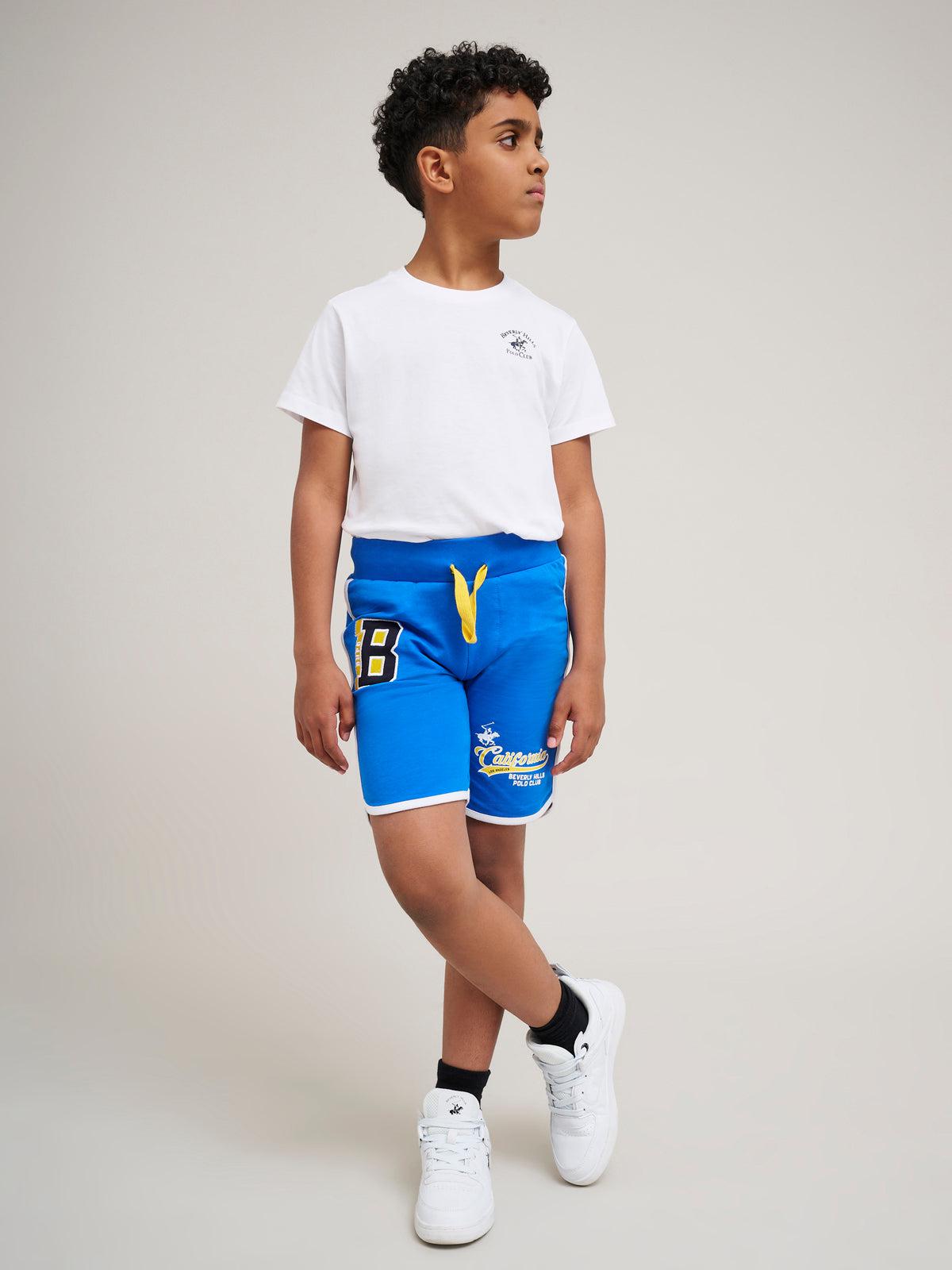 beverly hills polo club CALIFORNIA FLEECE SHORTS ROYAL