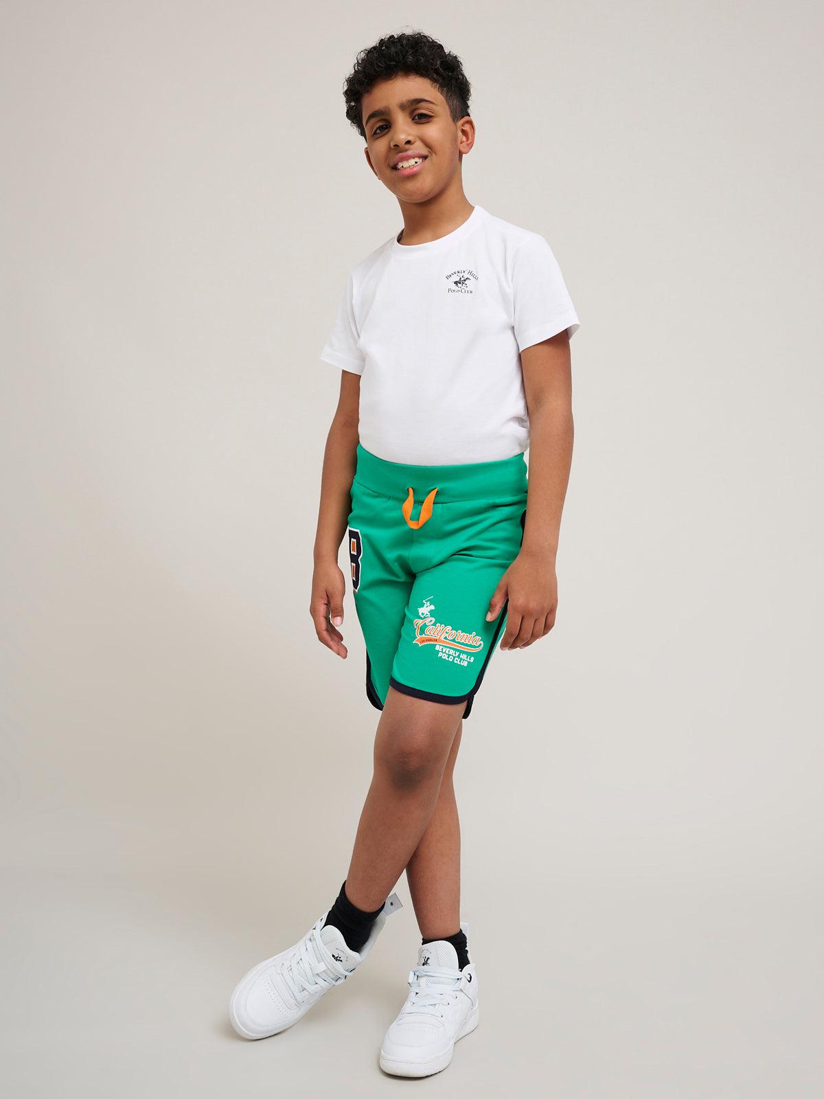 beverly hills polo club CALIFORNIA FLEECE SHORTS SEA FOAM GREEN