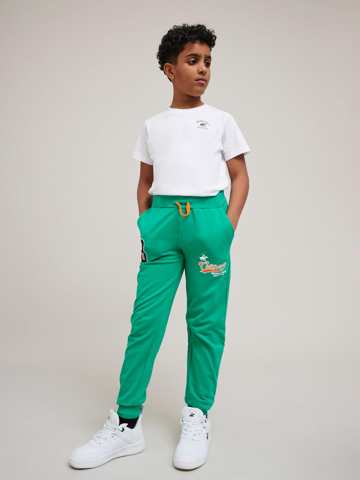 beverly hills polo club CALIFORNIA JOGGERS SEA FOAM GREEN