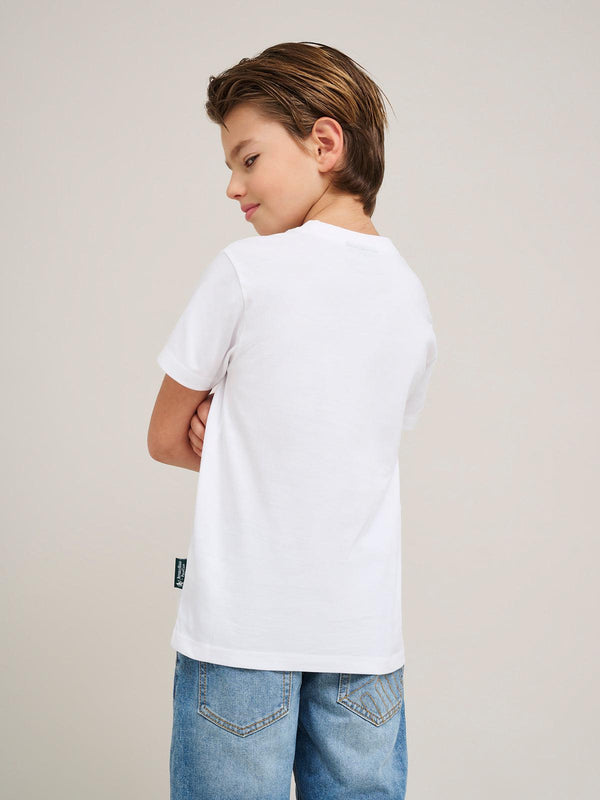 Beverly Hills Polo Club CALIFORNIA SCRIPT LOGO T-SHIRT WHITE