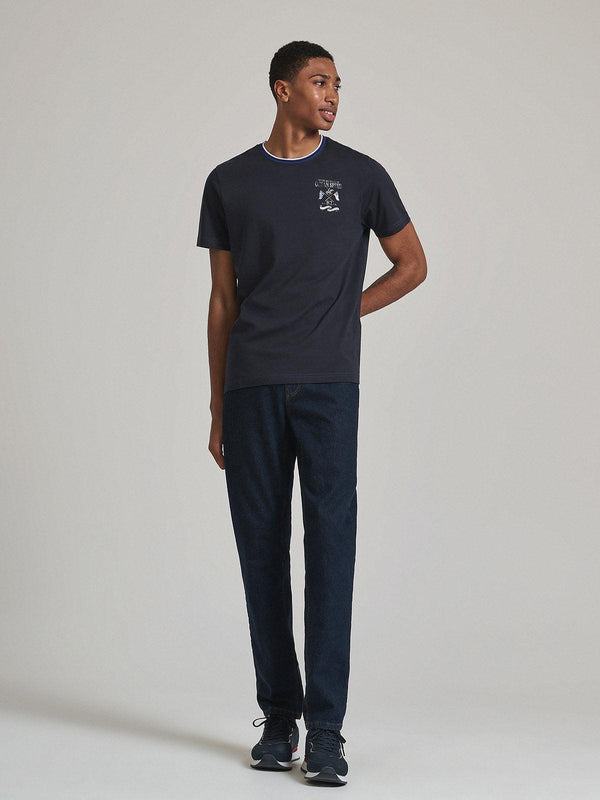 Beverly Hills Polo Club CENTURY CIRCUIT T-SHIRT NAVY