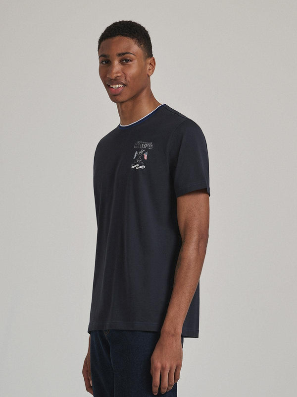 Beverly Hills Polo Club CENTURY CIRCUIT T-SHIRT NAVY