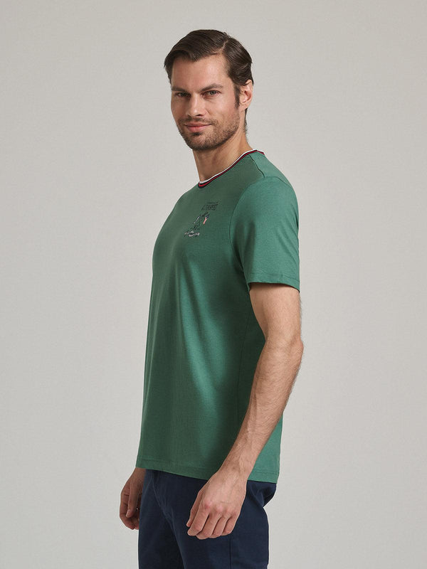 Beverly Hills Polo Club CENTURY CIRCUIT T-SHIRT WOODLAND GREEN