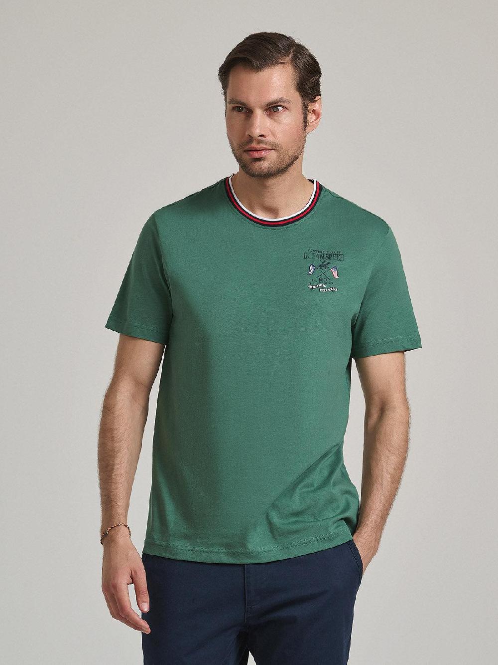 beverly hills polo club CENTURY CIRCUIT T-SHIRT WOODLAND GREEN