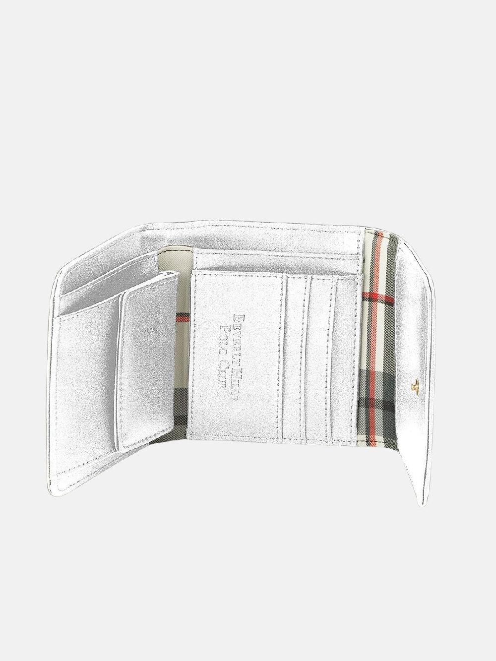 beverly hills polo club CHECK CONTRAST WALLET WHITE beverly hills polo club CHECK CONTRAST WALLET WHITE