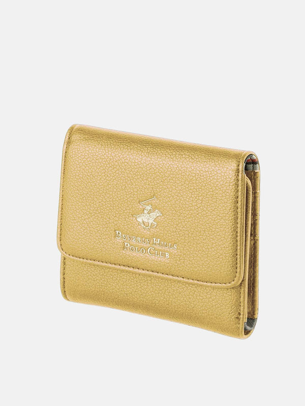 Beverly Hills Polo Club CHECK CONTRAST WALLET YELLOW