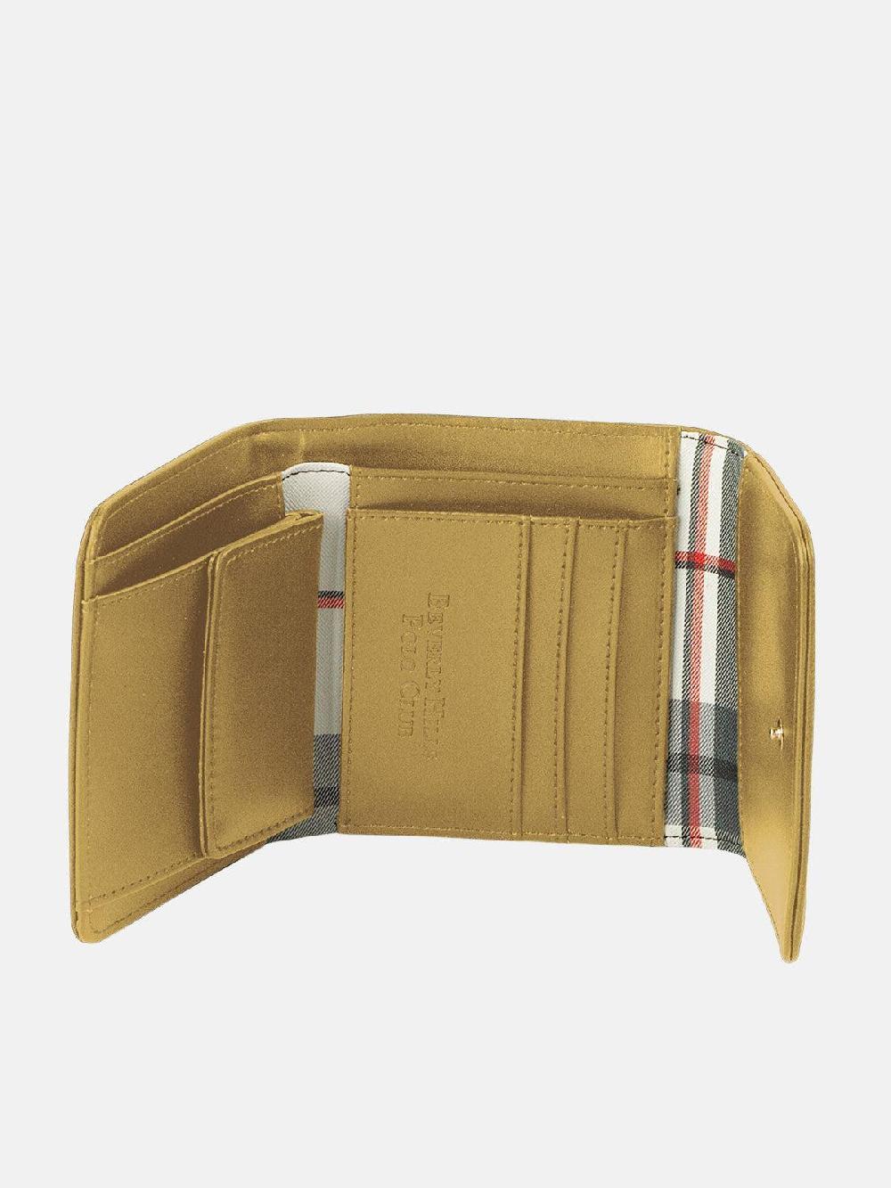 beverly hills polo club CHECK CONTRAST WALLET YELLOW beverly hills polo club CHECK CONTRAST WALLET YELLOW