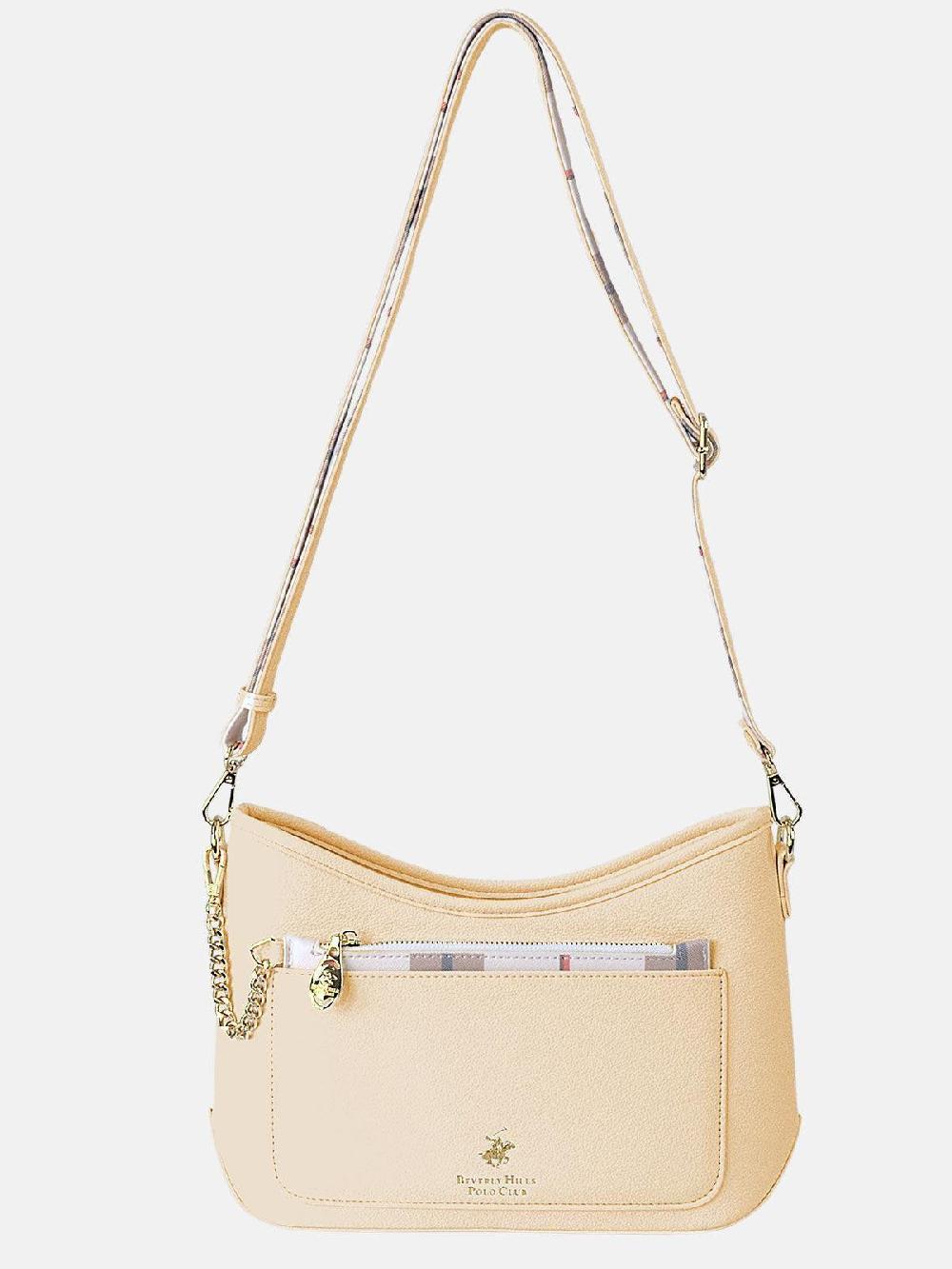 beverly hills polo club CHECK PURSE MINI BAG YELLOW