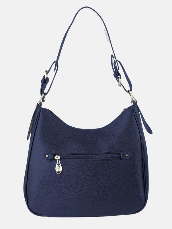 Beverly Hills Polo Club CHECK PURSE SHOULDER BAG BLUE