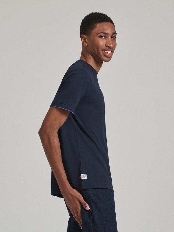 Beverly Hills Polo Club CONTRAST POCKET PATCH T-SHIRT NAVY