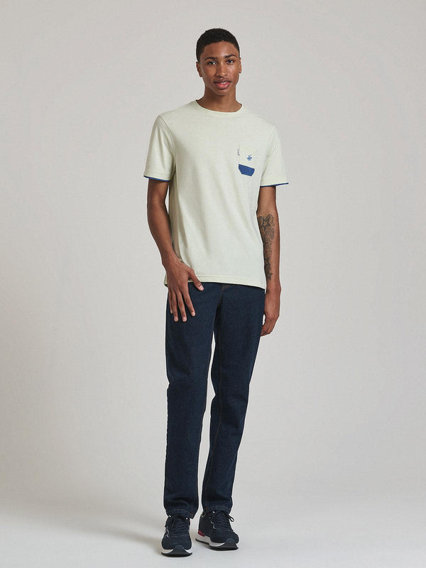 Beverly Hills Polo Club CONTRAST POCKET PATCH T-SHIRT OFF WHITE