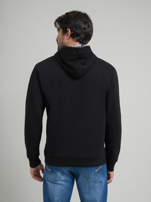 Beverly Hills Polo Club CONTRAST POLO PONY HOODIE BLACK