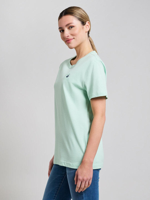 Beverly Hills Polo Club COTTON JERSEY CREWNECK T-SHIRT CELADON DRIFT