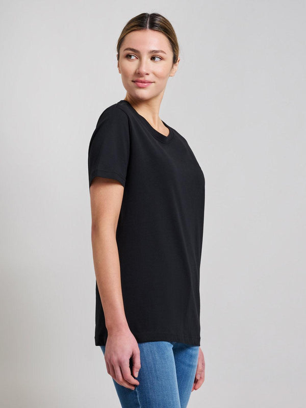 Beverly Hills Polo Club COTTON JERSEY CREWNECK T-SHIRT CLUB BLACK