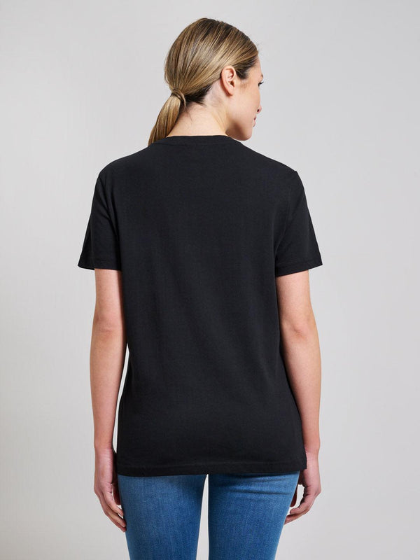 Beverly Hills Polo Club COTTON JERSEY CREWNECK T-SHIRT CLUB BLACK