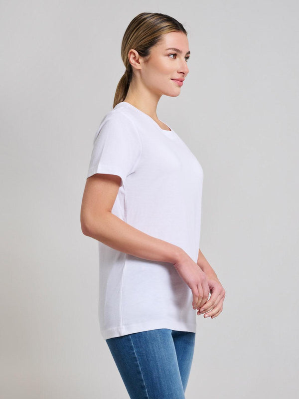 Beverly Hills Polo Club COTTON JERSEY CREWNECK T-SHIRT GHOST WHITE