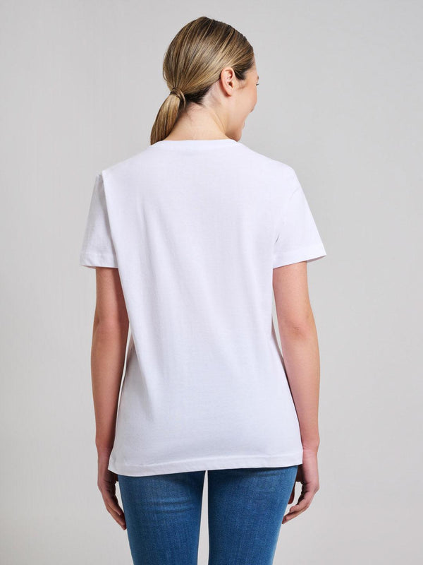 Beverly Hills Polo Club COTTON JERSEY CREWNECK T-SHIRT GHOST WHITE