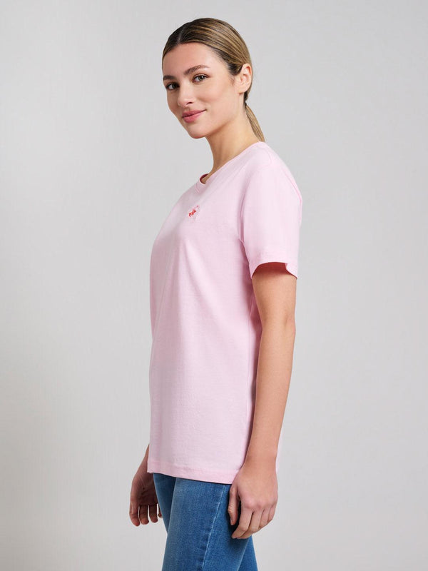 Beverly Hills Polo Club COTTON JERSEY CREWNECK T-SHIRT MISTY ROSE