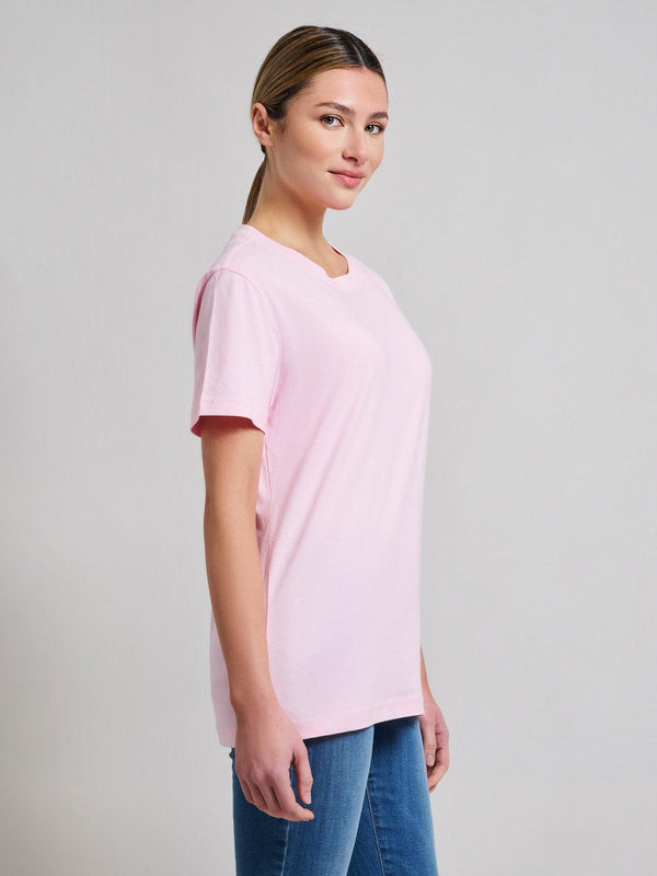 Beverly Hills Polo Club COTTON JERSEY CREWNECK T-SHIRT MISTY ROSE