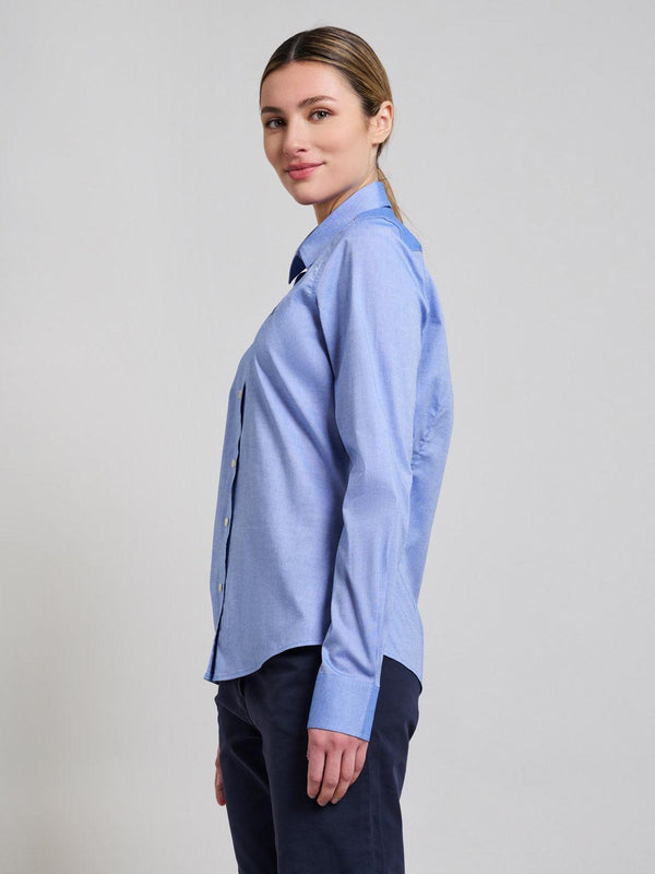 Beverly Hills Polo Club COTTON OXFORD SHIRT LIGHT BLUE