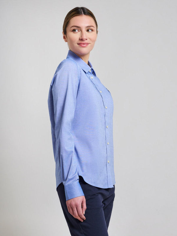 Beverly Hills Polo Club COTTON OXFORD SHIRT LIGHT BLUE