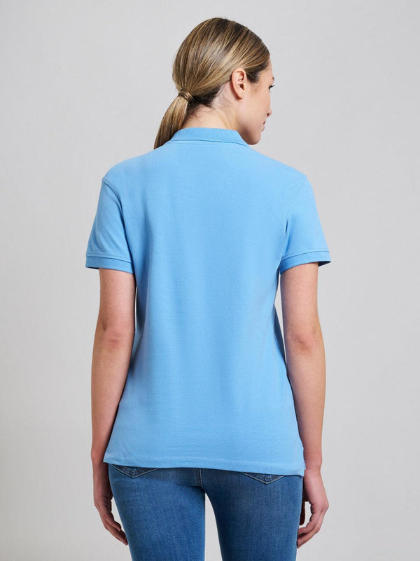 Beverly Hills Polo Club COTTON PIQUE POLO SHIRT BREEZE BLUE