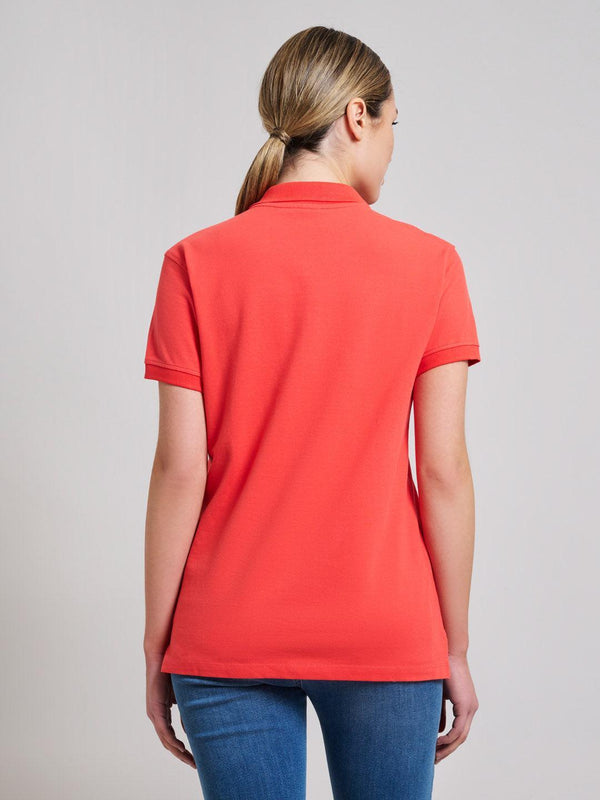 Beverly Hills Polo Club COTTON PIQUE POLO SHIRT SUNSHINE PEACH