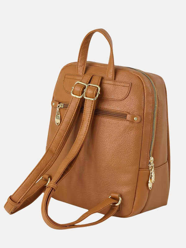 Beverly Hills Polo Club EMBOSSED BHPC MINI PACK BROWN