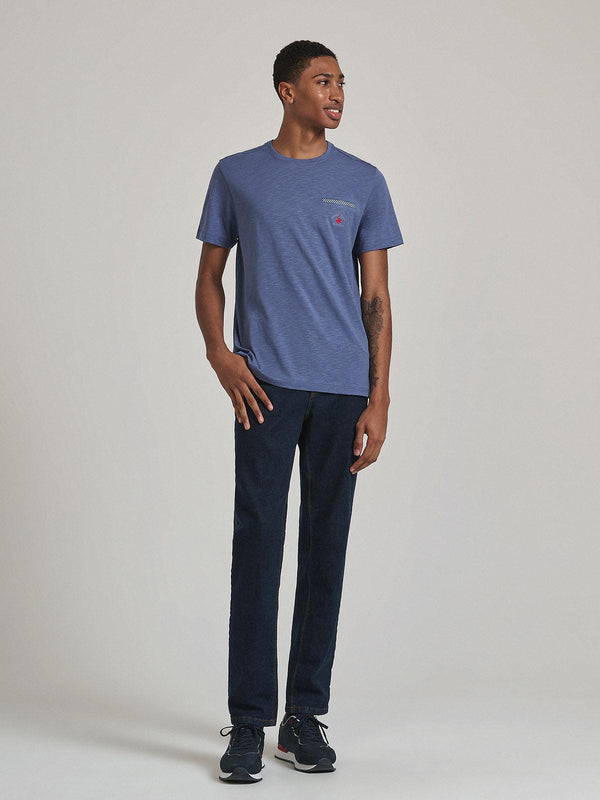 Beverly Hills Polo Club FALSE POCKET T-SHIRT INDIGO